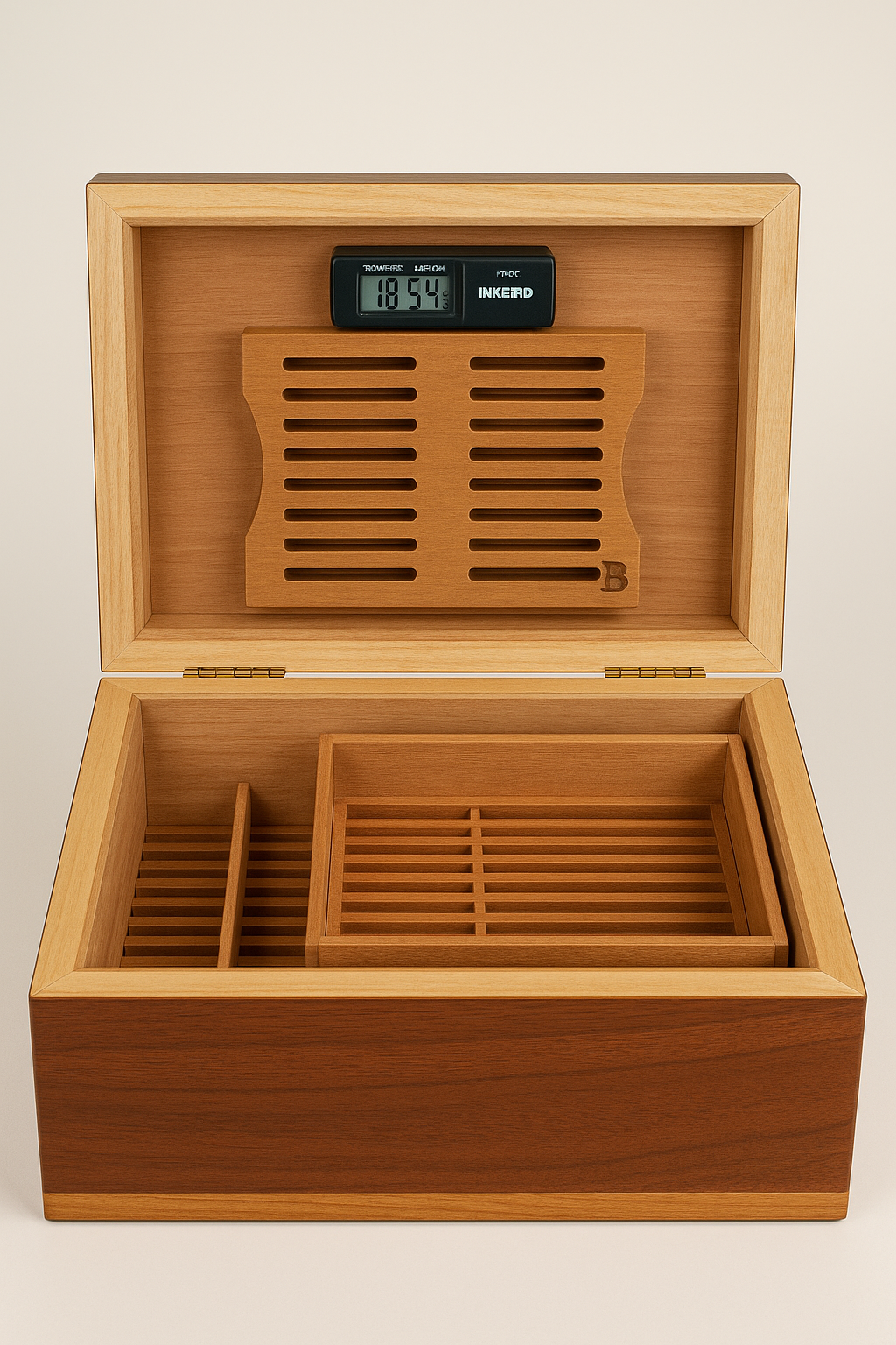 Hand-crafted Hardwood Cigar Box with Spanish Cedar Lining