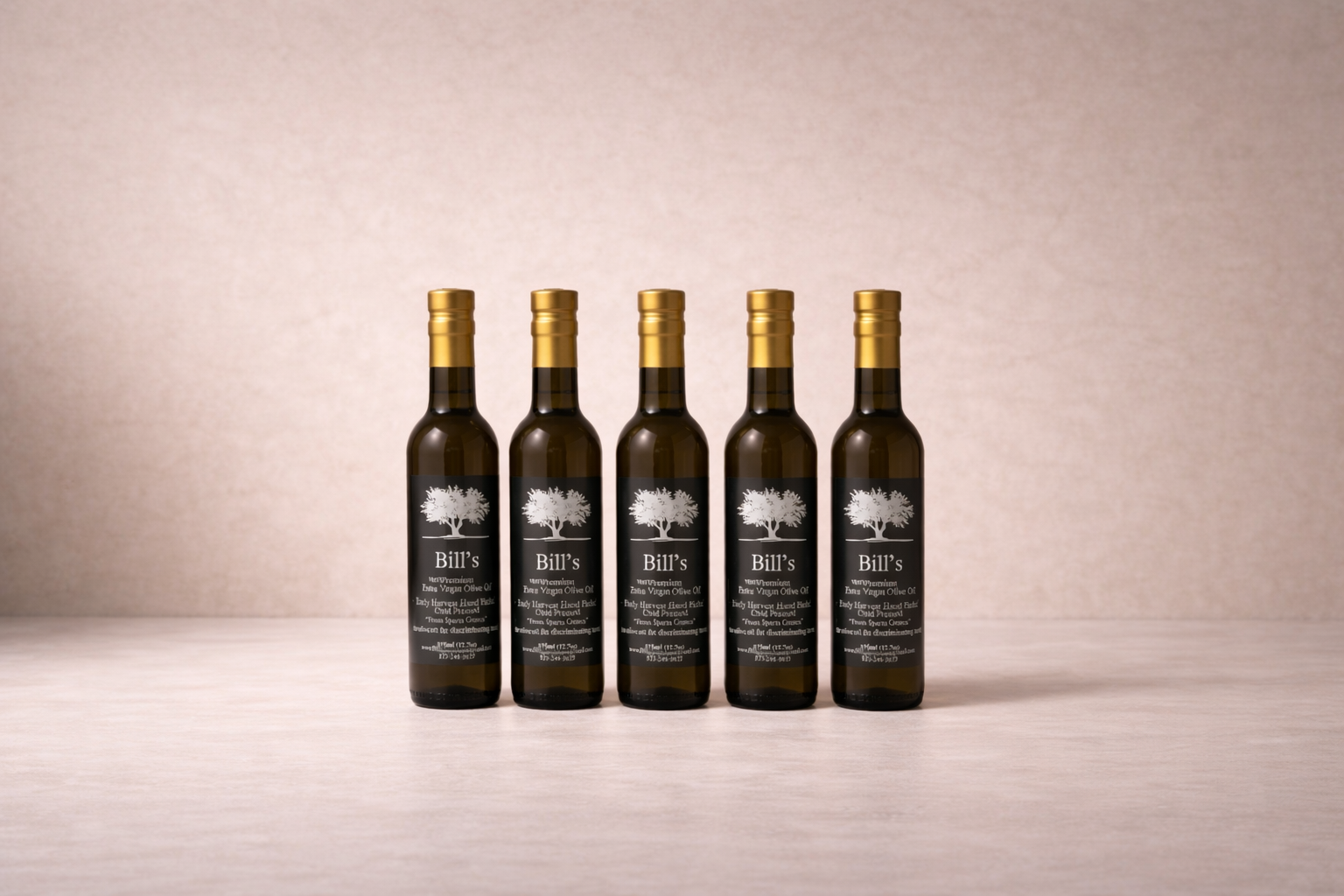 5-Pack of Bill's Extra Virgin Olive Oil