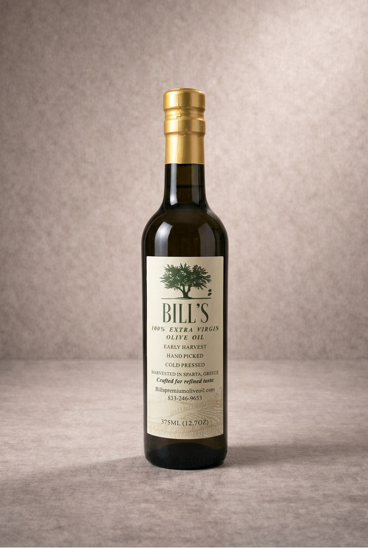 100% Cold-Pressed Extra Virgin Olive Oil